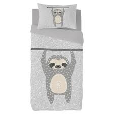 HOUSSE DE COUETTE TWIN 2 PCS SLOTH